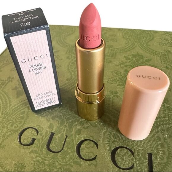Gucci Rouge à Lèvres Mat Lipstick – They Met in Argentina (208) Brand Ne… - Picture 6 of 17